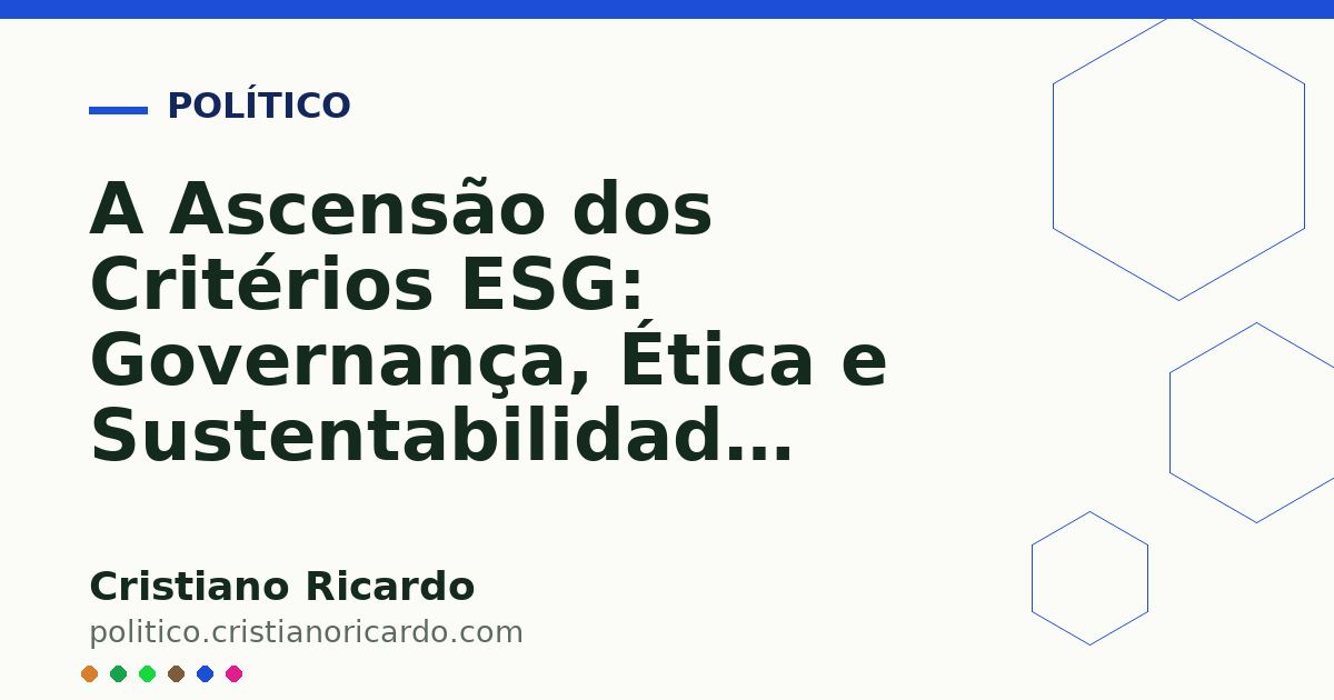 Card OG automático: A Ascensão dos Critérios ESG: Governança, Ética e Sustentabilidade Corporativa (Edição 2014)