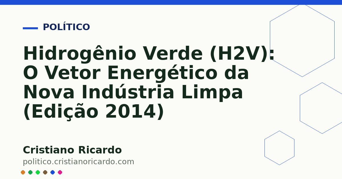 Card OG automático: Hidrogênio Verde (H2V): O Vetor Energético da Nova Indústria Limpa (Edição 2014)