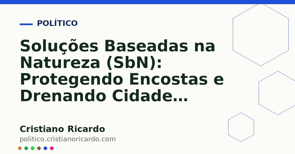 Card OG automático: Soluções Baseadas na Natureza (SbN): Protegendo Encostas e Drenando Cidades (Edição 2017)